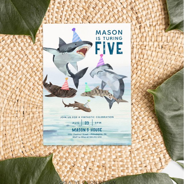 Hai Birthday Einladung Pool Party Kindergeburtstag (Von Creator hochgeladen)