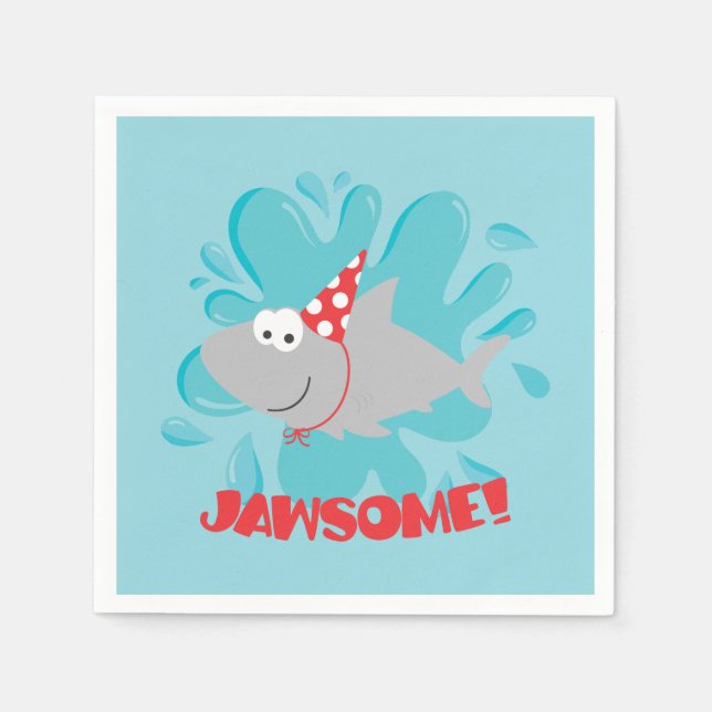 Hai Birthday Serviette (Vorderseite)