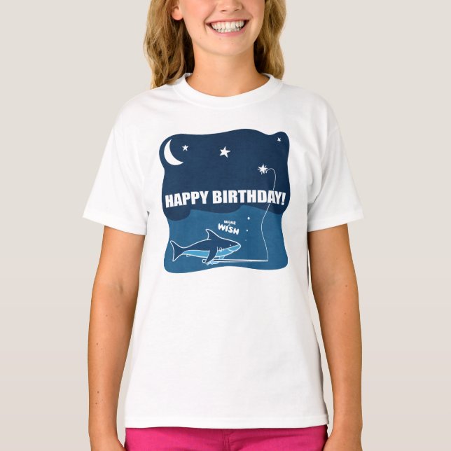 Hai Birthday Wish T-Shirt (Vorderseite)