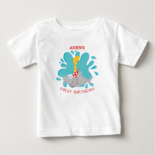 Hai Biss erster Geburtstag  Baby T-shirt