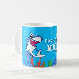 Hai Blauer Ozean Kinder jeden Geburtstag Kaffeetasse
