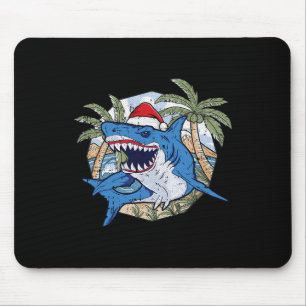 Hai-Christmas im Juli Tropischer Strand Sommerferi Mousepad