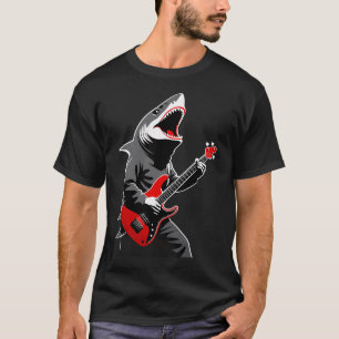 Hai der Gitarre spielt T-Shirt
