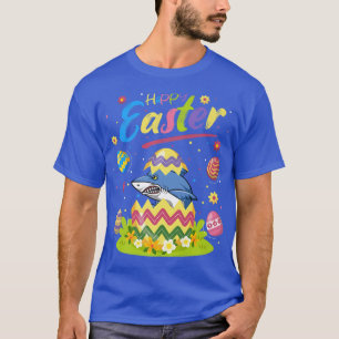 Hai Fisch Lover Ostern Gewitter Osternhai Happy Ea T-Shirt