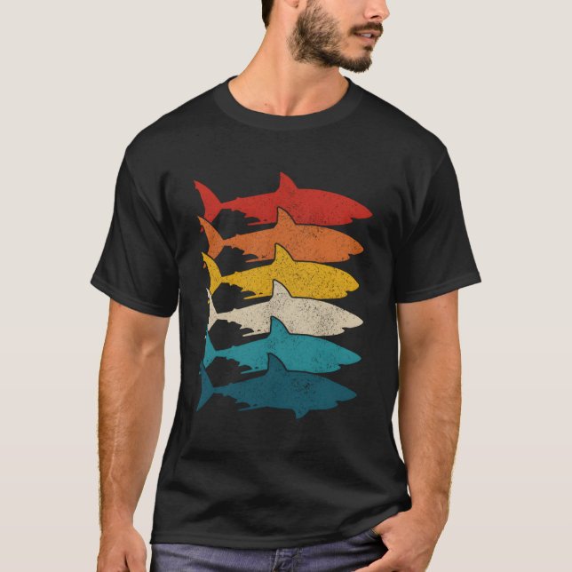 Hai Fischen Große Weiße Haie T-Shirt (Vorderseite)