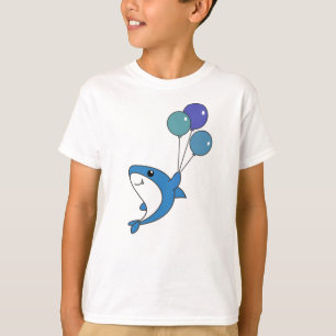 Hai Fischen mit Balloons Süßes Tier Hai Fischen T-Shirt