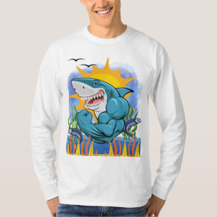 Hai Flechten Muskeln Sea Life Sunshine L/S T-Shirt