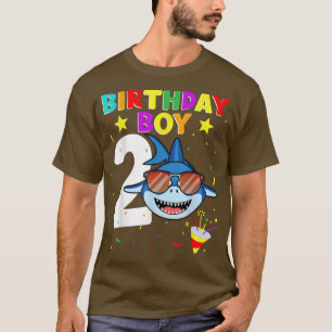 Hai Geburtstag 2 Jahre alt 2. Geburtstag Boy Match T-Shirt