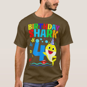 Hai Geburtstag 4 Jahre alt 4. Geburtstag Matching  T-Shirt