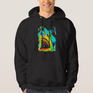Hai Gesichtsfisch Pop Art Hoodie
