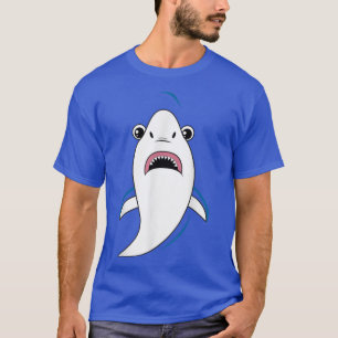 Hai-Gesichtskostüm Niedlich leicht Tier Halloween- T-Shirt