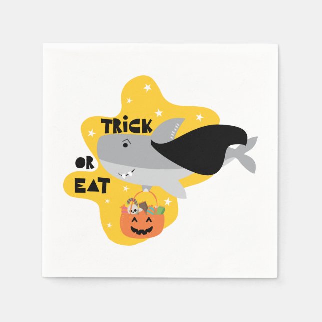 Hai Halloween Serviette (Vorderseite)
