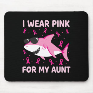 Hai ich trage Rosa für meine Tante Brustkrebs Kind Mousepad