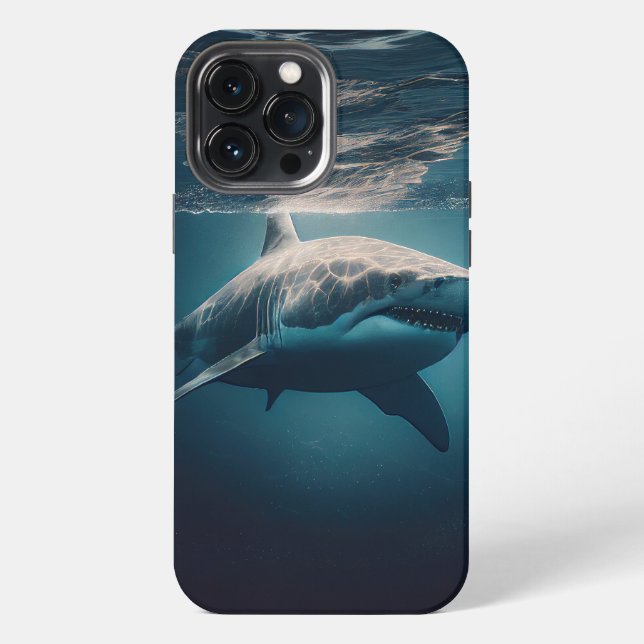 Hai im Meer iPhone Hülle (Rückseite)
