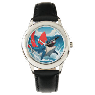 Hai im Ozean Armbanduhr