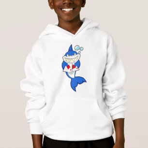 Hai im Poker mit Poker-Karten Hoodie