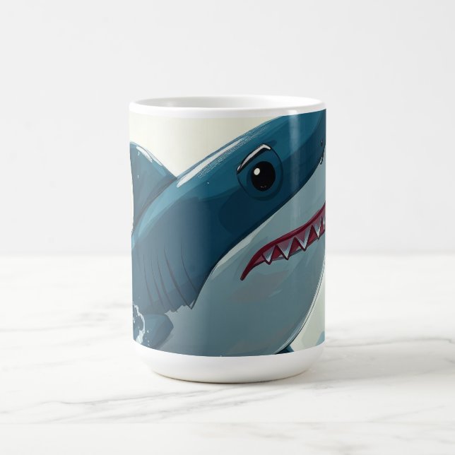 Hai in der Nähe des Bootes Kaffeetasse (Mittel)