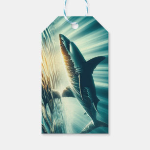 Hai in der Tiefsee und Sonnenlicht Geschenkanhänger