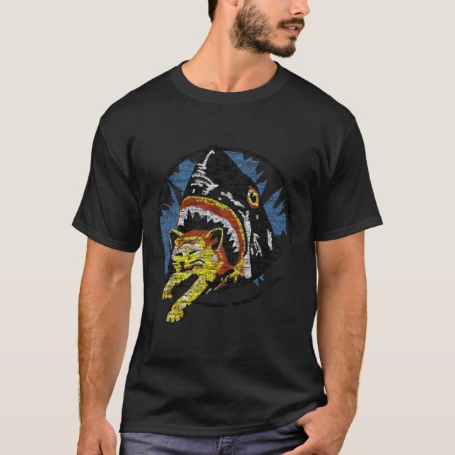 Hai isst ein KatzenShirt T-Shirt (Vorderseite)