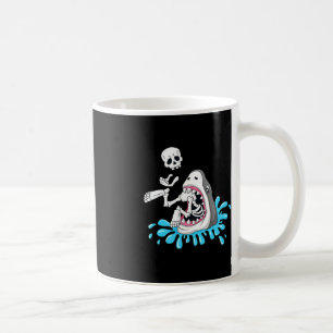 Hai isst Skeleton Spaß Halloween Jungs Mädchen Kin Kaffeetasse