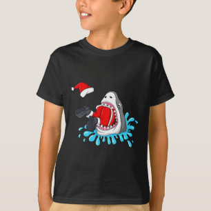 Hai isst Weihnachtsmänner Mädchen Kinder X T-Shirt