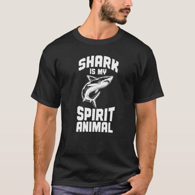 Hai ist mein Geist Tier T-Shirt (Vorderseite)