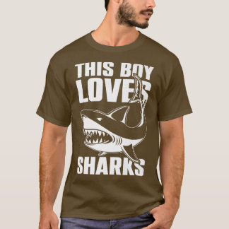 Hai Kids Ocean Animal Dieser Junge Lieben Haie T-Shirt