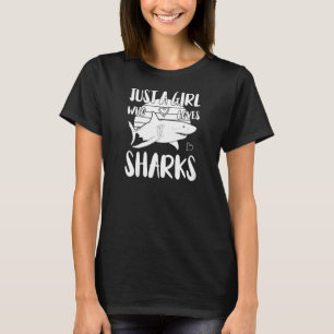 Hai Kinder nur ein Mädchen, das Haie Liebe T-Shirt