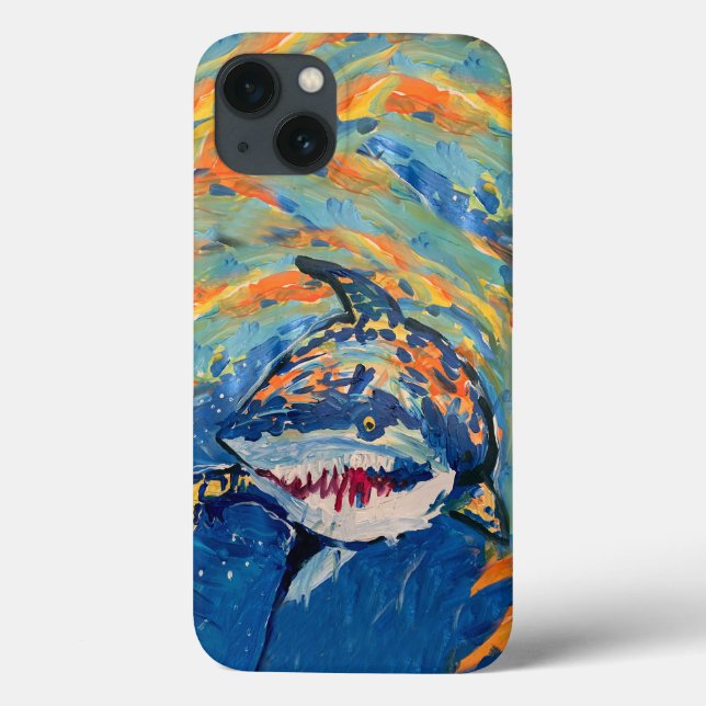 Hai "Kunst von Kindern" Case-Mate iPhone Hülle (Rückseite)