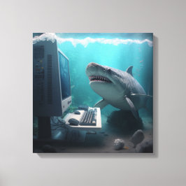 Hai-Kunstnetz Leinwanddruck