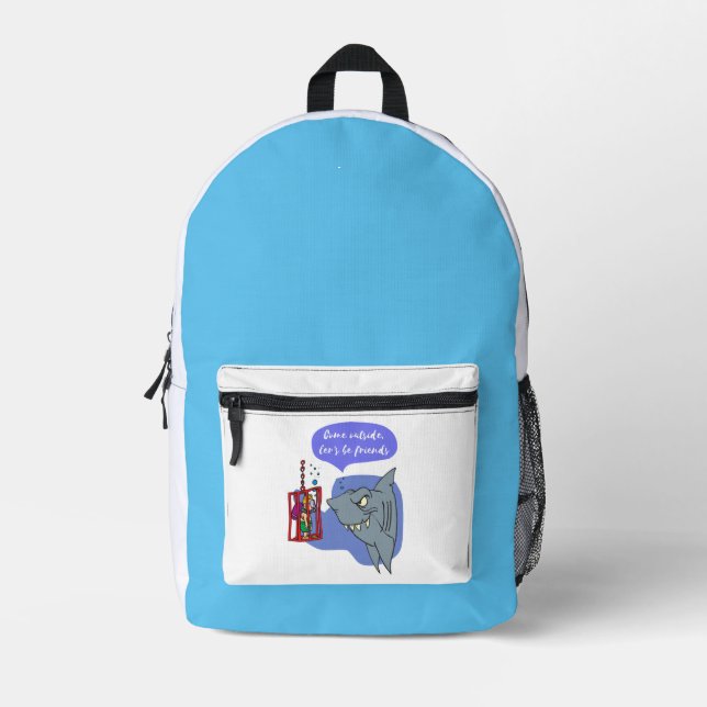 Hai, lass uns Freunde sein Bedruckter Rucksack (Vorderseite)