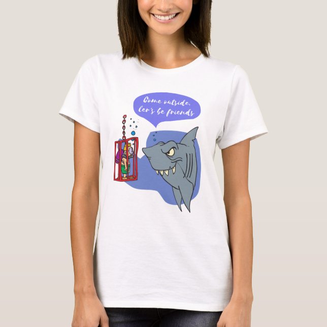 Hai, lass uns Freunde sein T-Shirt (Vorderseite)