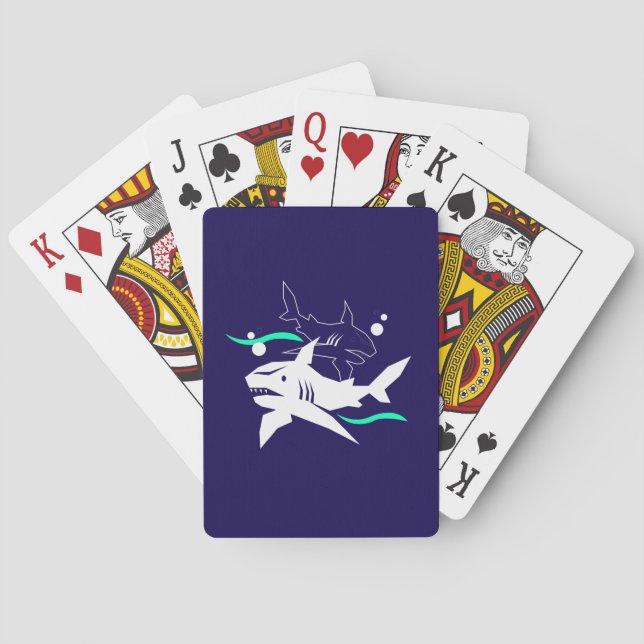 Hai-Liebhaber träumen Spielkarten (Rückseite)