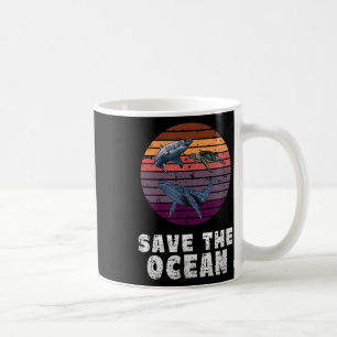 Hai, Meeresschildkröte, Wal, Umweltschutz Kaffeetasse