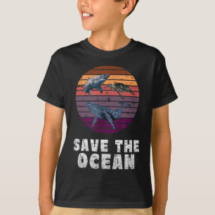 Hai, Meeresschildkröte, Wal, Umweltschutz T-Shirt