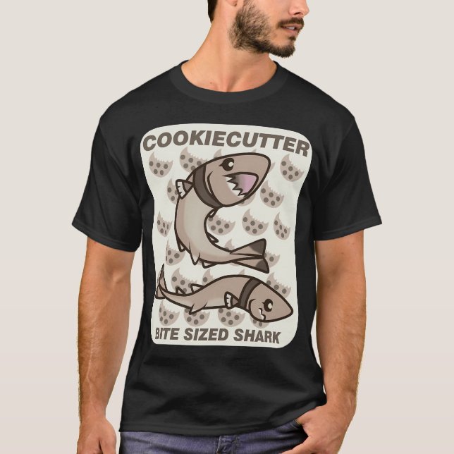 Hai mit Lochmuster T-Shirt (Vorderseite)