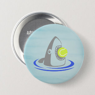 Hai mit Tennisball Button