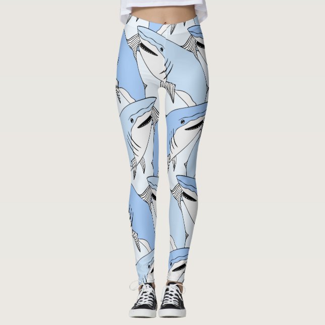 Hai Muster Leggings (Vorderseite)