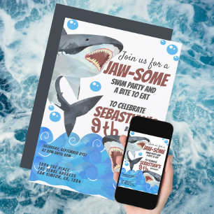 Hai-Personalisierte Geburtstagspartei Einladung