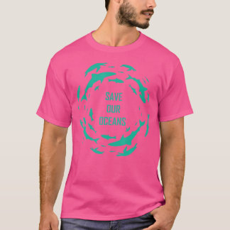 Hai Rette unsere Ozeane tauchen T-Shirt