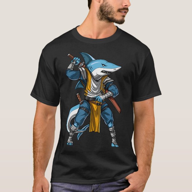 Hai Samurai Ninja T-Shirt (Vorderseite)