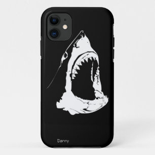 Hai-Schwarzweiss-Entwurf iPhone 11 Hülle