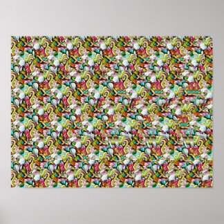 HAI-STEREOGRAMM 40x30cm, halbmatt, ohne Rahmen Poster