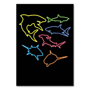 Hai-Symbol - Niedliche Haifisch-Liebhaber - Gesche Tischnummer