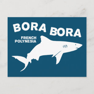 Hai-Tauchen in Bora Bora Postkarte