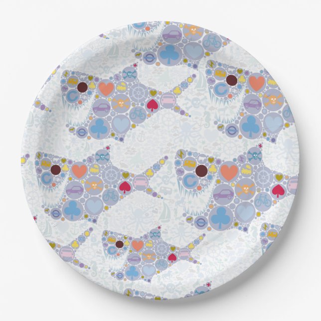 Hai-Teller Pappteller (Vorderseite)