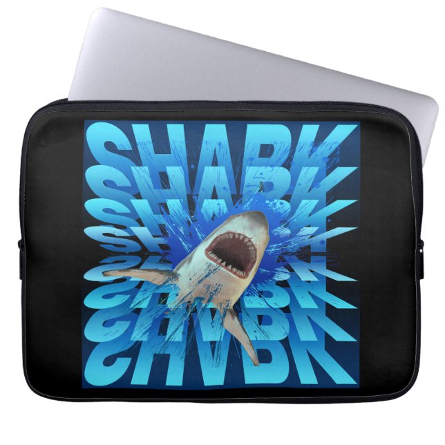 Hai-Text-Effekt-Typografie  Laptopschutzhülle (Vorderseite)