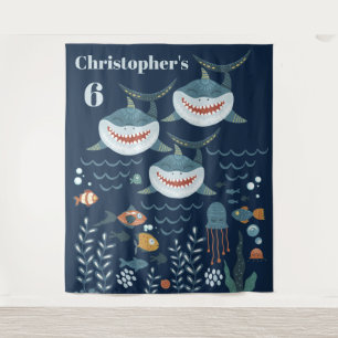 Hai Thema DIY Alter unter dem Meer Kinder Wandteppich