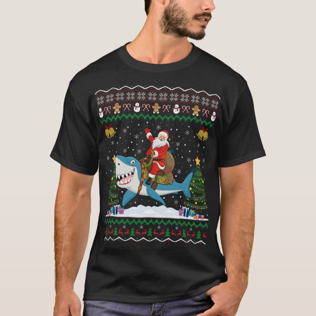 Hai Ugly Xmas Geschenk Weihnachtsfeiertag T-Shirt (Vorderseite)