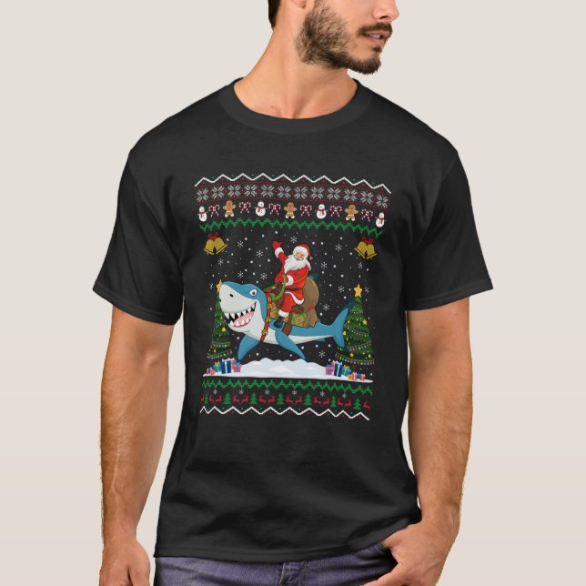 Hai Ugly Xmas Geschenk Weihnachtsfeiertag T-Shirt (Vorderseite)